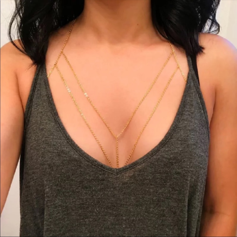 Silver plated multi layered body jewelry